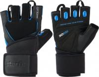 Перчатки для фитнеса Starfit WG-201 (M, черный/синий)