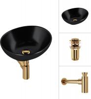 Умывальник Lauter 21652-A + клапан 21190G + сифон 21635G (золото)
