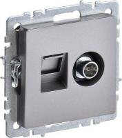Розетка телевизионная IEK Brite BR-AK20-1-K46