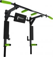 Турник с брусьями Absolute Champion Атлант с узким хватом АЧ 11908 (черный/салатовые ручки)