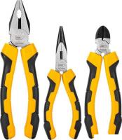 Набор пассатижей Deli EDL2008-3 (3шт, желтый/черный)