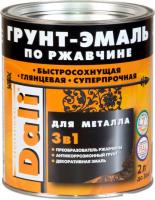 Грунт-эмаль Dali По ржавчине 3 в 1 0.75 л (красный)
