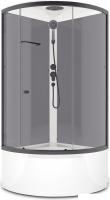 Душевая кабина Domani-Spa Simple 99 High Black DS01Sm99HGrCl00.Gt-V1.2-Black (серый/прозрачное стекл