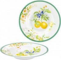 Набор тарелок Elan Gallery Лимоны 420751 (New Bone China)