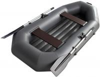 Гребная лодка Муссон S-240 НД (серый)