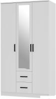 Шкаф распашной BTS Фьюжн ШК-09 3-х створчатый (белый)