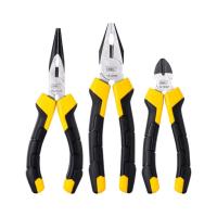 Набор пассатижей Deli EDL2008Z-3 (3шт, черный/желтый)