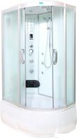 Душевая кабина Водный мир ВМ-8801 L 80x110 (белый/матовое стекло)