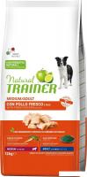 Сухой корм для собак Trainer Для средних пород с курицей, цикорием и спирулиной 12 кг