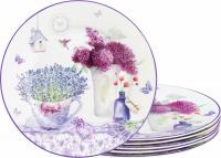 Набор тарелок Elan Gallery Лаванда 420175_3 (New Bone China)