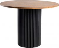 Кухонный стол Notta Барел 100 615166 (орех кантри/черный)