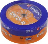 DVD-R диск Verbatim 4.7Gb 16x 43730 (25 шт.)