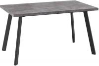 Кухонный стол Мамадома Борг-140 раздвижной 140-180x85 (дымчатая керамика/черный)