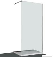 Душевая стенка MVL Walk In Line Ocean 800 MVL-O203-193-76 (хром/прозрачное стекло)