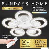 Припотолочная люстра Sundays Home KR-46 6372