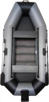 Моторно-гребная лодка Vivax К270Т с ковриком-сланью (без киля, серый/черный)