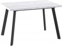 Кухонный стол Мамадома Борг-120 раздвижной 120-160x80 (серый сланец/черный)