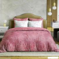 Постельное белье Ночь Нежна Грань 1.5сп 50x70 500141-1+500142-1 (брусничный)