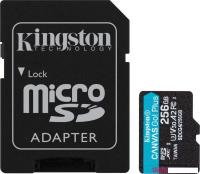 Карта памяти Kingston Canvas Go! microSDXC 256GB SDCG4/256GB (с адаптером)