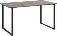 Кухонный стол Notta Лиман 140х80 615157 (бетон светлый/черный матовый)