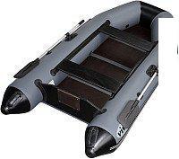 Моторная лодка Vivax Т280 с полом-книгой (без киля, серый/черный)