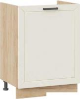 Шкаф напольный Трия Лорас 1Н6М с одной дверью (дуб крафт золотой/холст брюле)