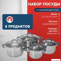 Набор кастрюль Webber BE-626/8