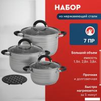 Набор кастрюль Webber BE-635/6