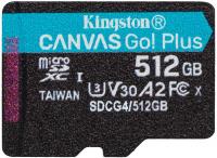 Карта памяти Kingston Canvas Go! microSDXC 512GB SDCG4/512GBSP