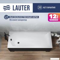 Ванна Lauter Amelia 180 21204080 (с каркасом, лицевым экраном черного цвета)