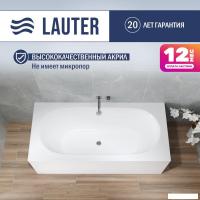 Ванна Lauter Ava 150 21208050 (с ножками, серым подголов, белым лиц. и торц. экраном)