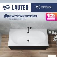 Ванна Lauter Ava 150 21208050 (с каркасом, черным подголовником, черным лиц. экраном)