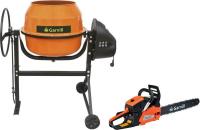 Бетономешалка Garvill БСЭ-140 + Бензопила цепная CS45K