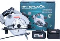 Дисковая (циркулярная) пила Интерскол ДПА-165/18ВМ 762.4.1.70 (с 1-им АКБ)