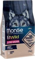 Сухой корм для собак Monge BWild Low Grain All Breeds Adult Wild Goose (для всех пород с мясом гуся)