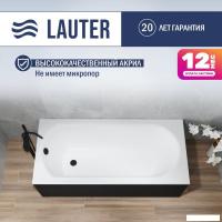 Ванна Lauter Haven 170 21202007 (с каркасом, черным лиц. и торц. экранами)