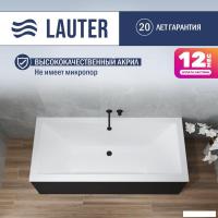 Ванна Lauter Oasis 175 21203075 (с ножками, черным подголовником и черным лицевым экраном)