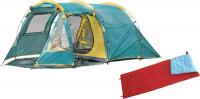 Кемпинговая палатка Coyote Dakota CL-A08-Green (со спальным мешком ZC-SB001 красный)