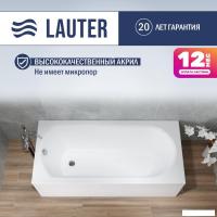 Ванна Lauter Haven 170 21202007 (с каркасом, серым подголов, белым лиц. и торц. экранами)