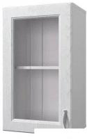 Шкаф навесной Горизонт Принцесса 40 с витриной (арктик)