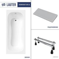 Ванна Lauter Sophia 160х70 21205160 (с ножками и серым подголовником)
