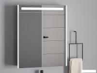 Belux Шкаф с зеркалом Бристоль ВШ 60 (1, белый глянцевый)