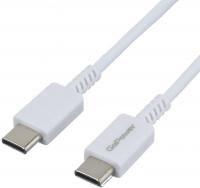 Кабель GoPower 00-00022803 USB Type-C - USB Type-C (1 м, белый)