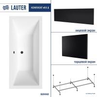 Ванна Lauter Oasis 170 21203070 (с каркасом, лицевым и торцевым экранами черного цвета)