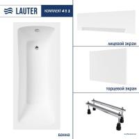 Ванна Lauter Bianca 160х70 21207160 (с ножками, лицевым и торцевым экраном)