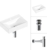 Умывальник Lauter 21887B + клапан 21190CH + сифон 21635CH (хром)