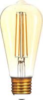 Светодиодная лампочка Gauss LED Filament ST64 E27 8W Golden 2400К 157802008