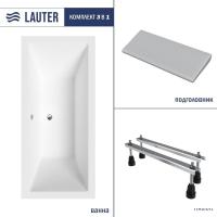 Ванна Lauter Oasis 180 21203080 (с ножками, серым подголовником)