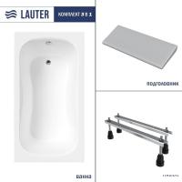 Ванна Lauter Sophia 130 21205130 (с ножками, серым подголовником)