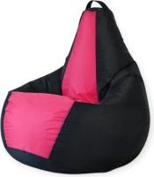 Кресло-мешок Mio Tesoro Груша Kombo XXL GF-130x85-CHF (черный/фуксия)